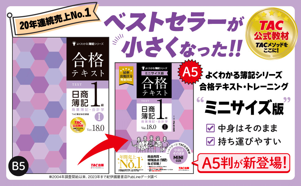 合格テキスト 日商簿記1級 商業簿記・会計学Ⅰ Ver.18.0 ミニサイズ版